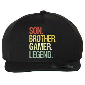 Son Brother Gamer Legend Video Gaming Gifts  Wool Snapback Cap