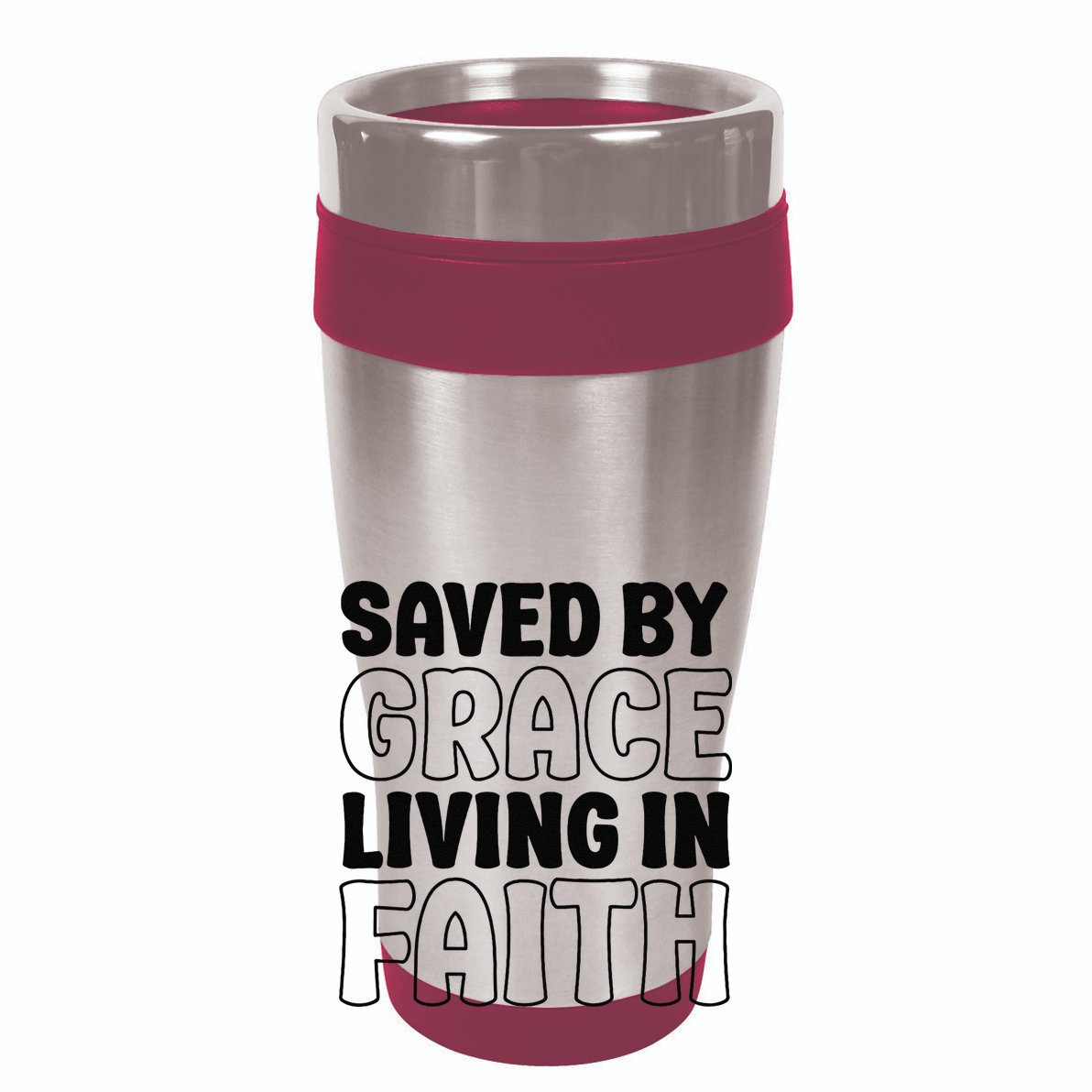 Saved By Grace Living In Faith Inspirational Biblical Impact Tech Backpack