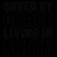 Saved By Grace Living In Faith Inspirational Biblical 16 in Basic Backpack