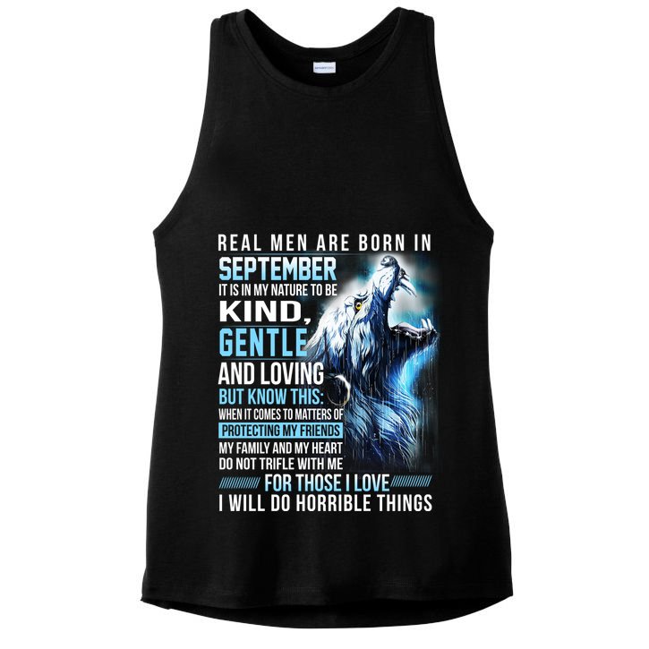 September Birthday Gift Ladies PosiCharge Tri-Blend Wicking Tank
