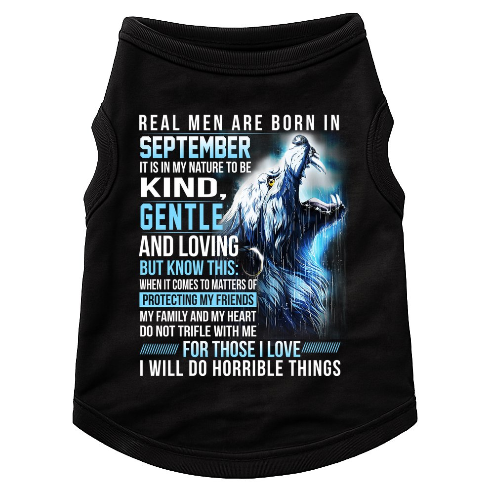 September Birthday Gift Doggie Tank