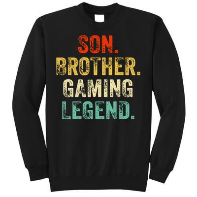 Son Brother Gaming Legend Gamer Gaming Sweatshirt