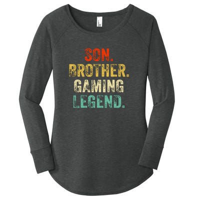 Son Brother Gaming Legend Gamer Gaming Women's Perfect Tri Tunic Long Sleeve Shirt