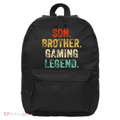 Son Brother Gaming Legend Gamer Gaming 16 in Basic Backpack