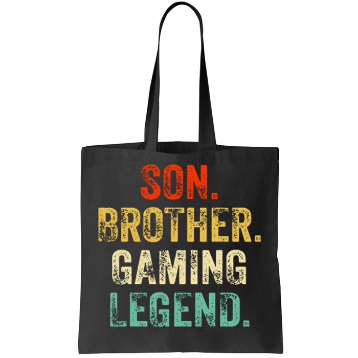 Son Brother Gaming Legend Gamer Gaming Tote Bag