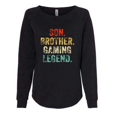 Son Brother Gaming Legend Gamer Gaming Womens California Wash Sweatshirt