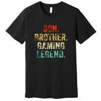 Son Brother Gaming Legend Gamer Gaming Premium T-Shirt