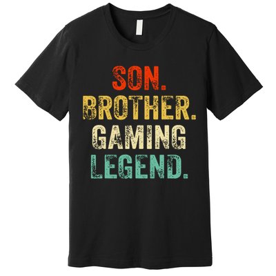 Son Brother Gaming Legend Gamer Gaming Premium T-Shirt