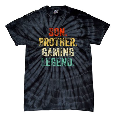 Son Brother Gaming Legend Gamer Gaming Tie-Dye T-Shirt