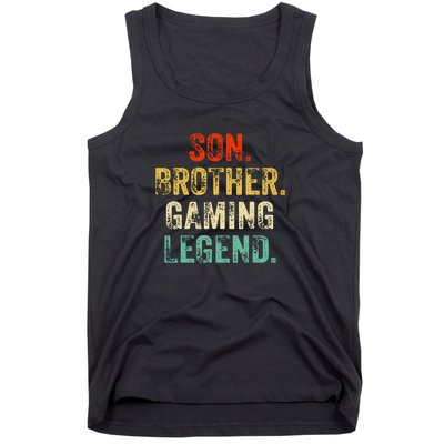 Son Brother Gaming Legend Gamer Gaming Tank Top