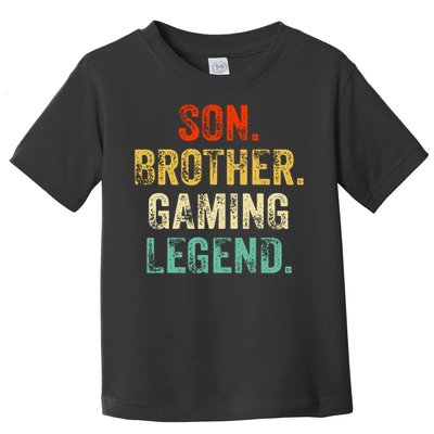 Son Brother Gaming Legend Gamer Gaming Toddler T-Shirt