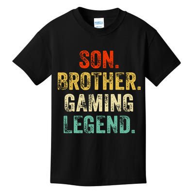 Son Brother Gaming Legend Gamer Gaming Kids T-Shirt