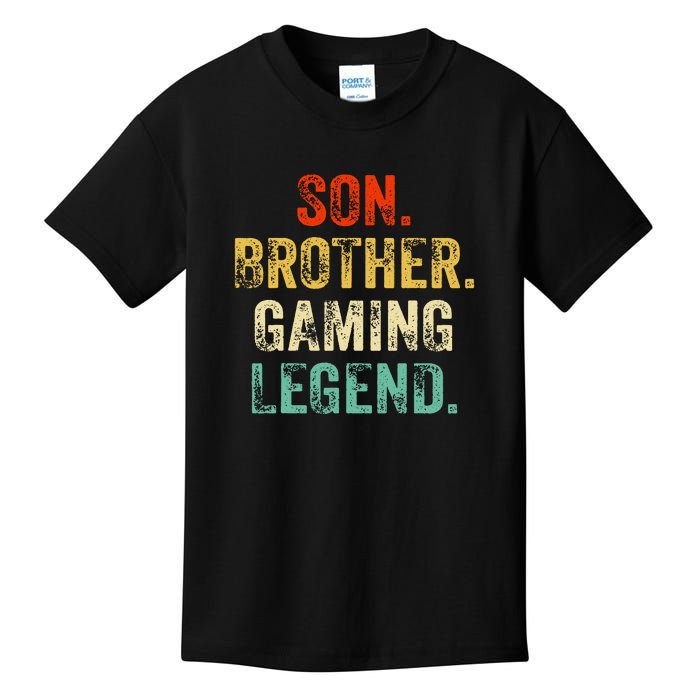 Son Brother Gaming Legend Gamer Gaming Kids T-Shirt