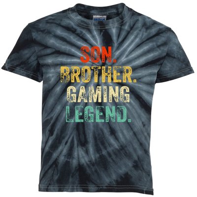 Son Brother Gaming Legend Gamer Gaming Kids Tie-Dye T-Shirt