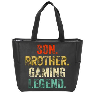 Son Brother Gaming Legend Gamer Gaming Zip Tote Bag