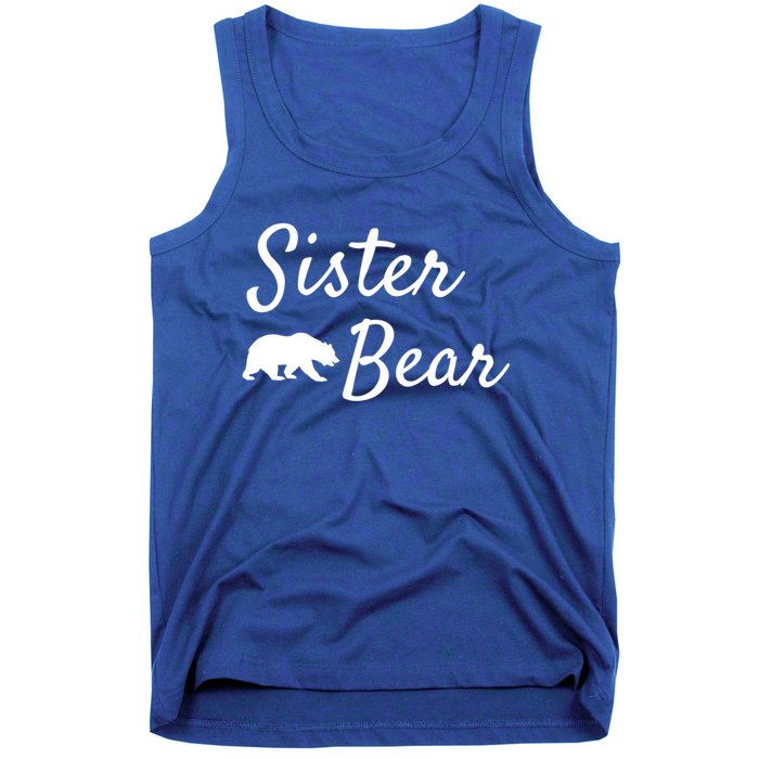 Sister Bear Gift Christmas Papa Bear Mama Bear Bear Meaningful Gift Tank Top