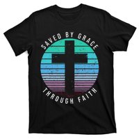 Saved By Grace Through Faith Ephesians 28 Bible Religious T-Shirt