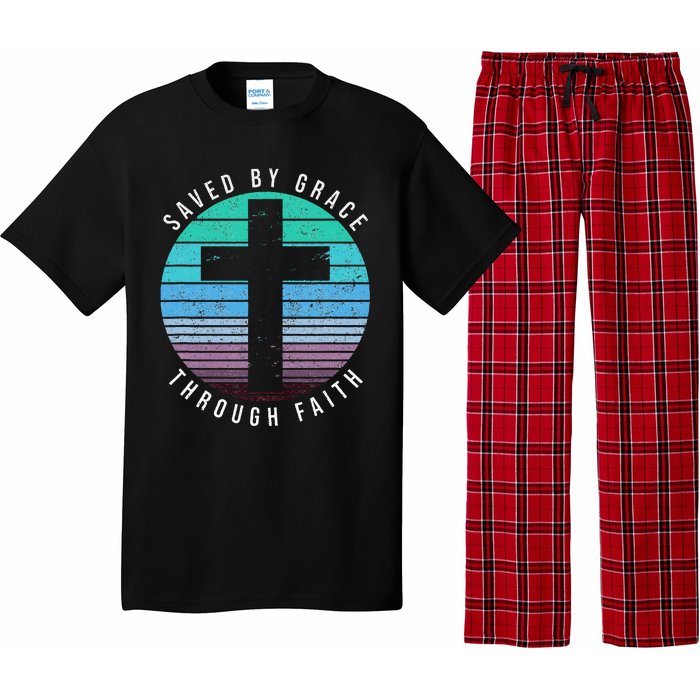 Saved By Grace Through Faith Ephesians 28 Bible Religious Pajama Set