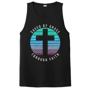 Saved By Grace Through Faith Ephesians 28 Bible Religious PosiCharge Competitor Tank