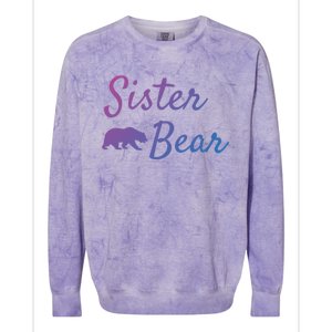 Sister Bear Gift Christmas Papa Bear Mama Bear Bear Meaningful Gift Colorblast Crewneck Sweatshirt