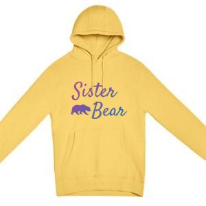 Sister Bear Gift Christmas Papa Bear Mama Bear Bear Meaningful Gift Premium Pullover Hoodie