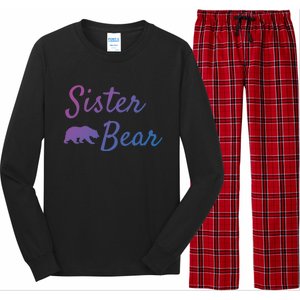 Sister Bear Gift Christmas Papa Bear Mama Bear Bear Meaningful Gift Long Sleeve Pajama Set