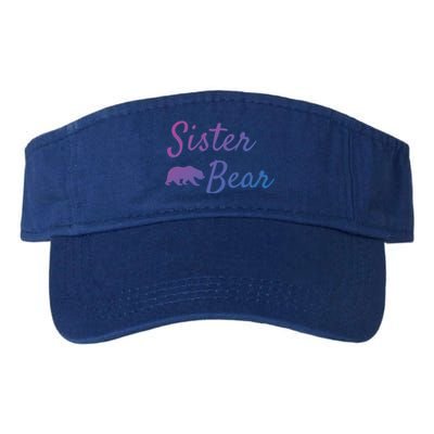 Sister Bear Gift Christmas Papa Bear Mama Bear Bear Meaningful Gift Valucap Bio-Washed Visor