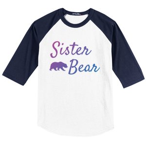 Sister Bear Gift Christmas Papa Bear Mama Bear Bear Meaningful Gift Baseball Sleeve Shirt