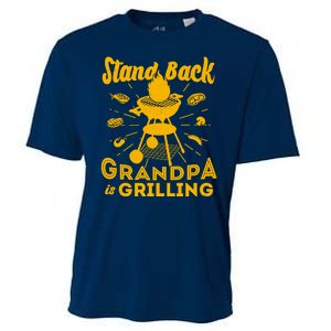 Stand Back Grandpa Is Grilling Cooling Performance Crew T-Shirt