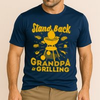 Stand Back Grandpa Is Grilling Cooling Performance Crew T-Shirt