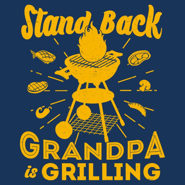 Stand Back Grandpa Is Grilling Cooling Performance Crew T-Shirt