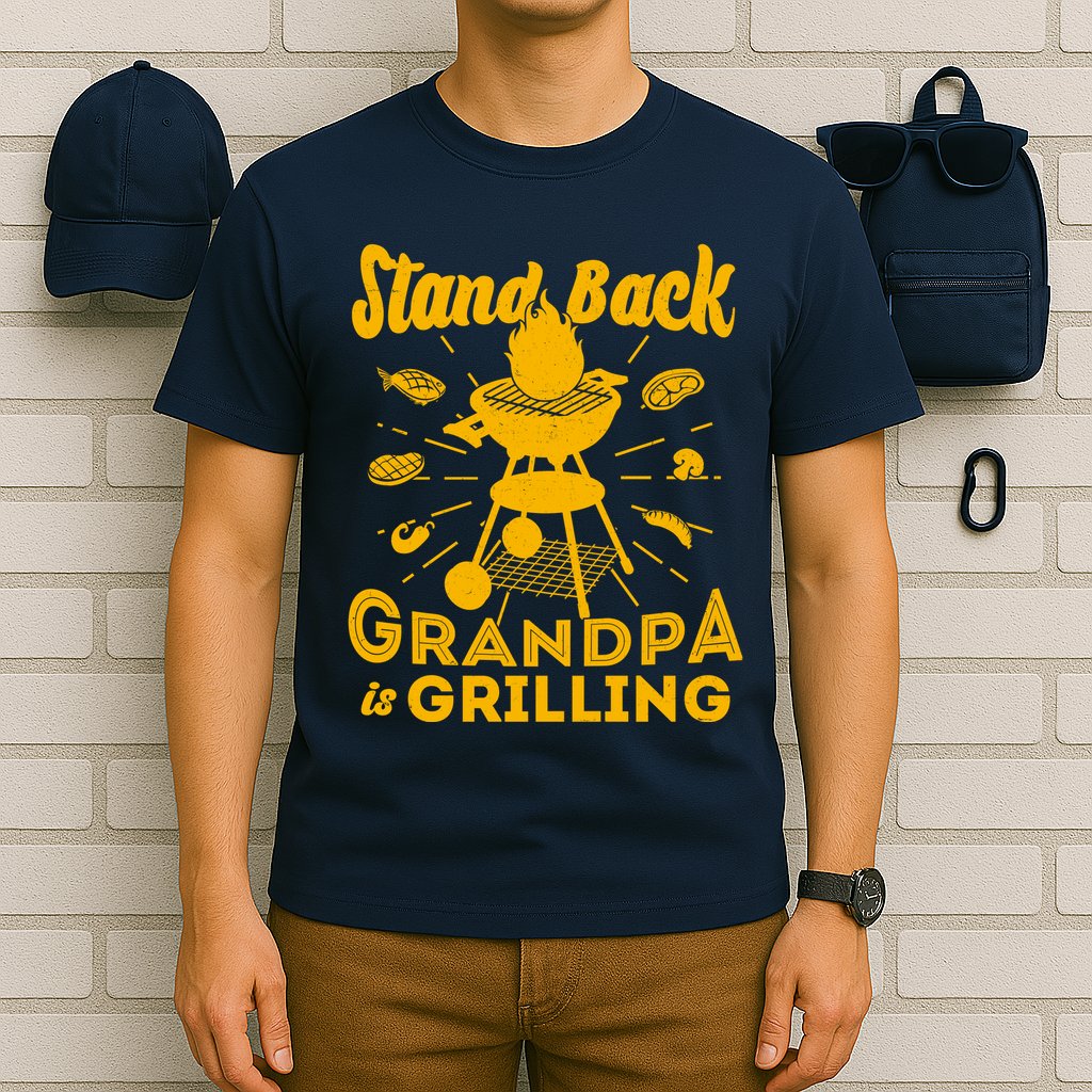 Stand Back Grandpa Is Grilling T-Shirt