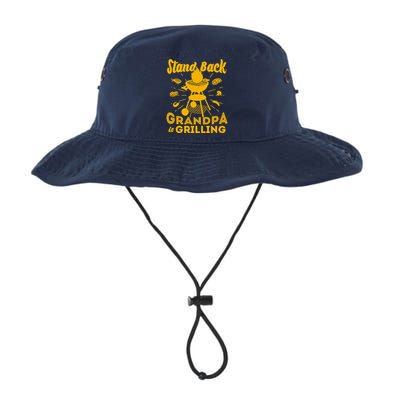 Stand Back Grandpa Is Grilling Bucket Hat