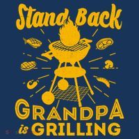 Stand Back Grandpa Is Grilling Flatbill Hat