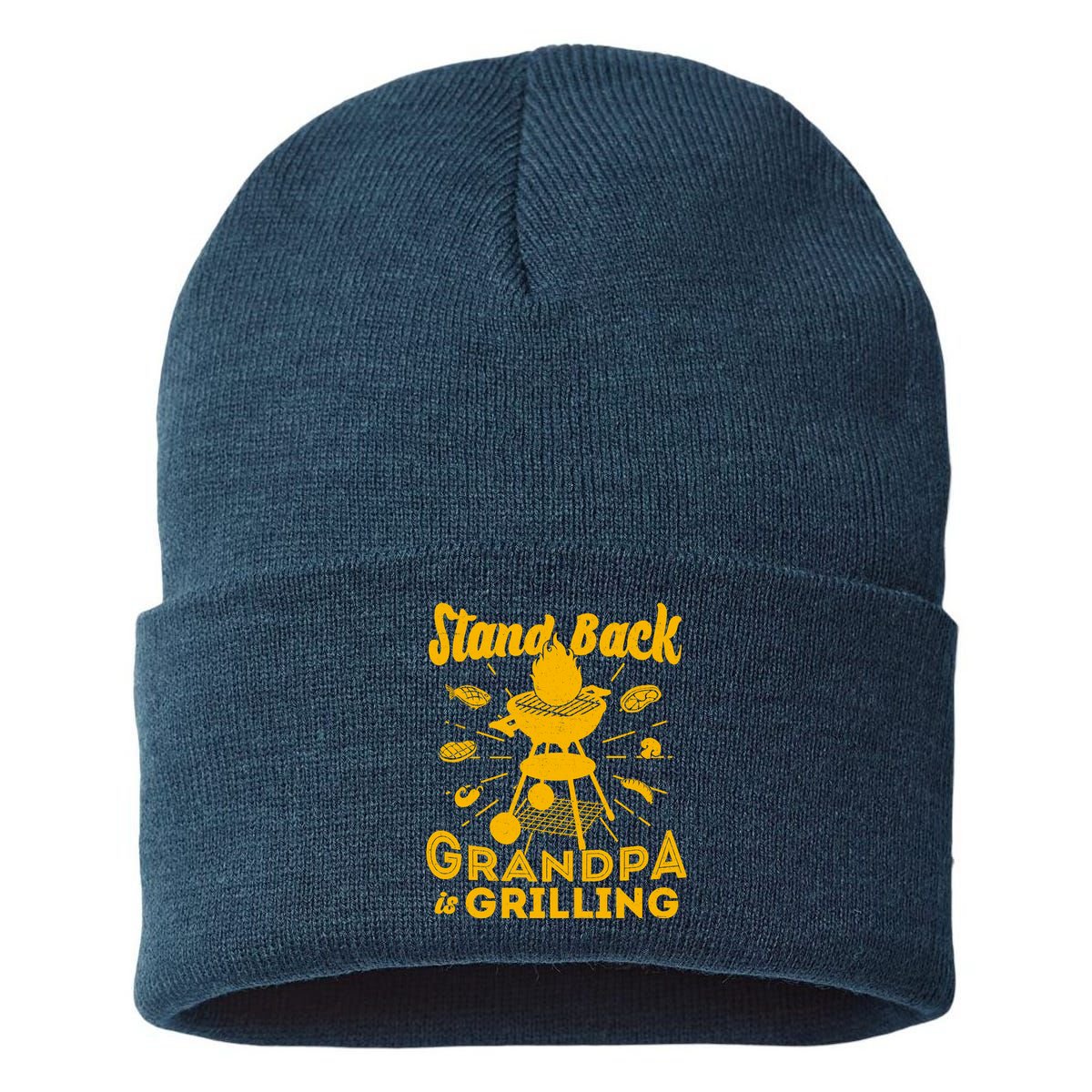 Stand Back Grandpa Is Grilling Sustainable Knit Beanie