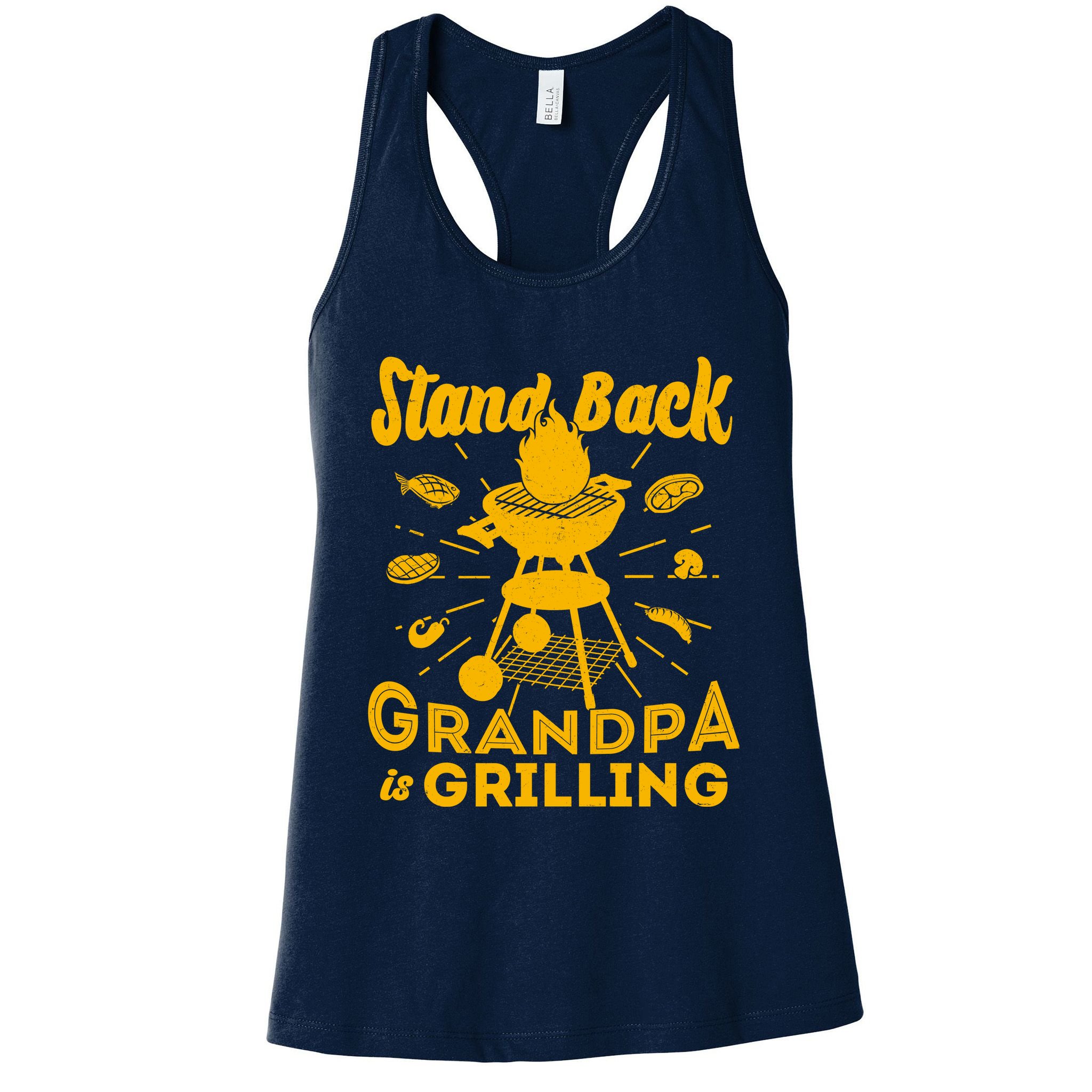 Stand Back Grandpa Is Grilling Womens Tank Top
