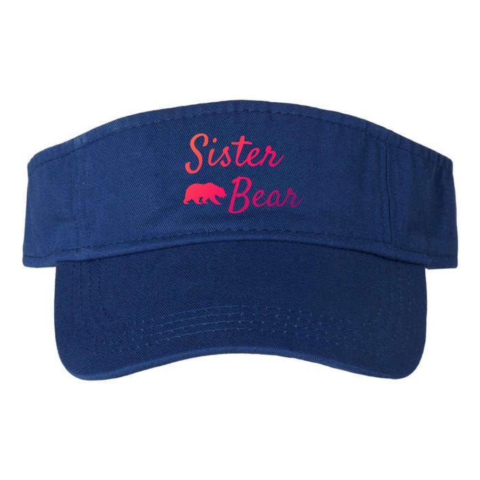 Sister Bear Gift Christmas Papa Bear Mama Bear Bear Meaningful Gift Valucap Bio-Washed Visor