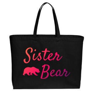 Sister Bear Gift Christmas Papa Bear Mama Bear Bear Meaningful Gift Cotton Canvas Jumbo Tote