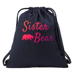 Sister Bear Gift Christmas Papa Bear Mama Bear Bear Meaningful Gift Drawstring Bag