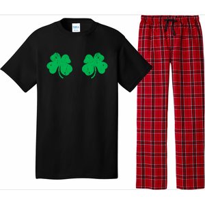 Shamrock Boobs Gift Irish St Patricks Day Gift Cool Gift Pajama Set