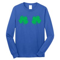 Shamrock Boobs Gift Irish St Patricks Day Gift Cool Gift Long Sleeve Shirt