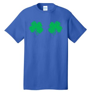 Shamrock Boobs Gift Irish St Patricks Day Gift Cool Gift Tall T-Shirt