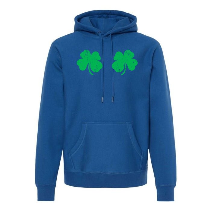 Shamrock Boobs Gift Irish St Patricks Day Gift Cool Gift Premium Hoodie