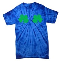 Shamrock Boobs Gift Irish St Patricks Day Gift Cool Gift Tie-Dye T-Shirt