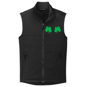 Shamrock Boobs Gift Irish St Patricks Day Gift Cool Gift Collective Smooth Fleece Vest