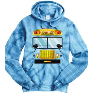 School Bus Halloween Costume Funny Bus Driver Tie Dye Hoodie