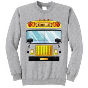 School Bus Halloween Costume Funny Bus Driver Tall Sweatshirt