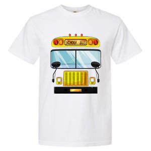 School Bus Halloween Costume Funny Bus Driver Garment-Dyed Heavyweight T-Shirt