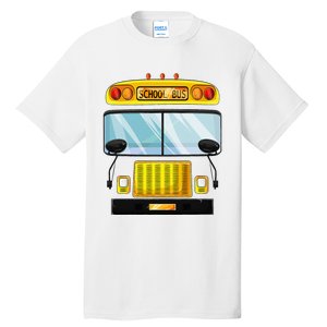 School Bus Halloween Costume Funny Bus Driver Tall T-Shirt