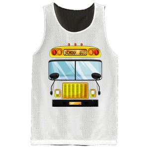 School Bus Halloween Costume Funny Bus Driver Mesh Reversible Basketball Jersey Tank